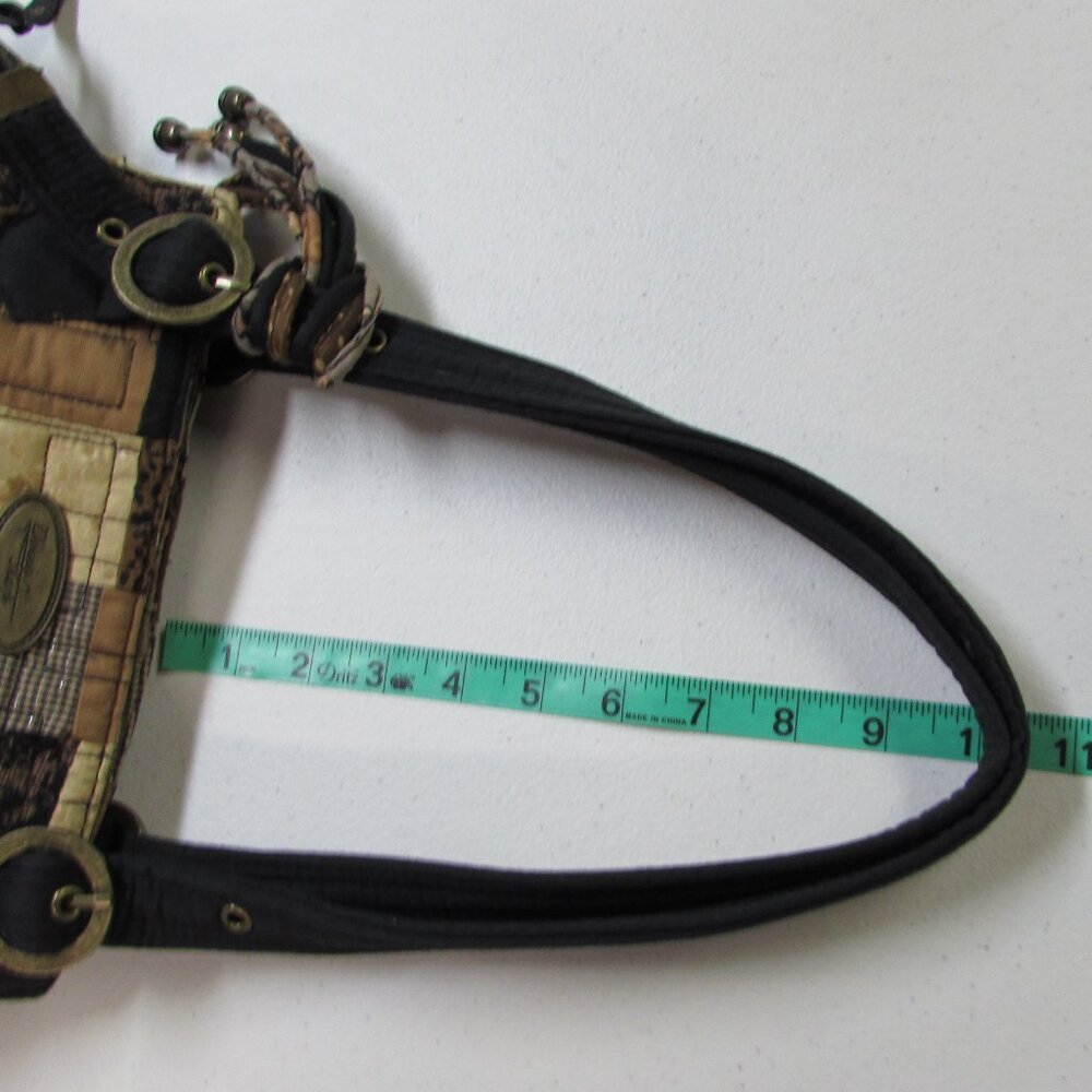 Donna Sharp Quilted Patchwork Purse - Browns - Ex… - image 16